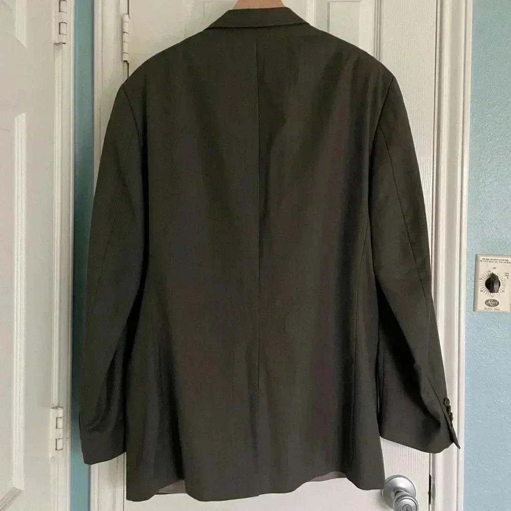 Lauren Ralph Lauren Gray Blazer size 46L. Made in Canada. - Picture 2 of 7